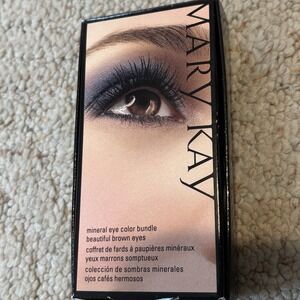 Mary Kay Mineral Eye Color Bundle Beautiful Brown Eyes 3 Colors & Applicators